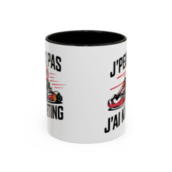 Mug J’peux pas j’ai Karting – Tasse Céramique Humour Pilote Kart – Cadeau Passion Sport Automobile