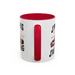 Mug J’peux pas j’ai Karting – Tasse Céramique Humour Pilote Kart – Cadeau Passion Sport Automobile