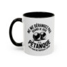 Mug Ne me dérangez pas quand je joue à la pétanque – Tasse Céramique Humour Apéro – Cadeau Joueur de Pétanque