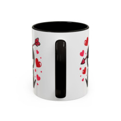 Mug Alien Signe JUL Saint-Valentin OVNI Style Rap Français Cadeau Original et Fun