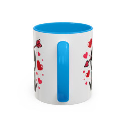 Mug Alien Signe JUL Saint-Valentin OVNI Style Rap Français Cadeau Original et Fun