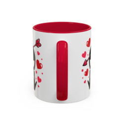 Mug Alien Signe JUL Saint-Valentin OVNI Style Rap Français Cadeau Original et Fun