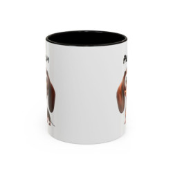 Mug Chien Teckel Personnalisé avec Prénom – Tasse Céramique Chien Mignon – Cadeau Original Amoureux des Animaux