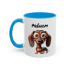 Mug Chien Teckel Personnalisé avec Prénom – Tasse Céramique Chien Mignon – Cadeau Original Amoureux des Animaux