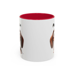 Mug Chien Teckel Personnalisé avec Prénom – Tasse Céramique Chien Mignon – Cadeau Original Amoureux des Animaux