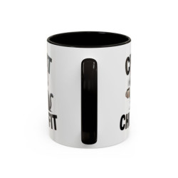 Mug Chat Humoristique "Chat Chuffit" – Tasse Céramique Chat avec Café – Cadeau Drôle Amoureux des Chats