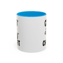 Mug Chat Humoristique "Chat Chuffit" – Tasse Céramique Chat avec Café – Cadeau Drôle Amoureux des Chats