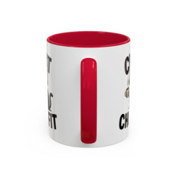 Mug Chat Humoristique "Chat Chuffit" – Tasse Céramique Chat avec Café – Cadeau Drôle Amoureux des Chats