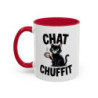 Mug Chat Humoristique "Chat Chuffit" – Tasse Céramique Chat avec Café – Cadeau Drôle Amoureux des Chats