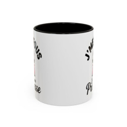 Mug Princesse Humour "J’men fous je suis une princesse" – Tasse Céramique Fille Reine Couronne – Cadeau Drôle Femme