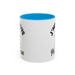 Mug Princesse Humour "J’men fous je suis une princesse" – Tasse Céramique Fille Reine Couronne – Cadeau Drôle Femme