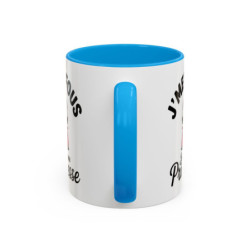 Mug Princesse Humour "J’men fous je suis une princesse" – Tasse Céramique Fille Reine Couronne – Cadeau Drôle Femme