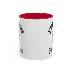 Mug Princesse Humour "J’men fous je suis une princesse" – Tasse Céramique Fille Reine Couronne – Cadeau Drôle Femme