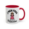 Mug Princesse Humour "J’men fous je suis une princesse" – Tasse Céramique Fille Reine Couronne – Cadeau Drôle Femme