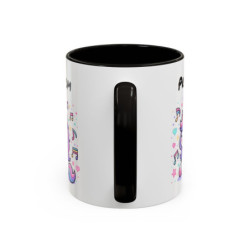 Mug Licorne Personnalisé Prénom – Tasse Céramique Kawaii Musique – Cadeau Enfant Fille Anniversaire