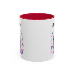 Mug Licorne Personnalisé Prénom – Tasse Céramique Kawaii Musique – Cadeau Enfant Fille Anniversaire