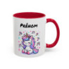 Mug Licorne Personnalisé Prénom – Tasse Céramique Kawaii Musique – Cadeau Enfant Fille Anniversaire