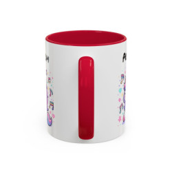 Mug Licorne Personnalisé Prénom – Tasse Céramique Kawaii Musique – Cadeau Enfant Fille Anniversaire