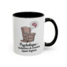 Mug Psychologue Humour – Tasse Fauteuil Cerveau Pensée – Cadeau  Thérapeute – Céramique 325 ml