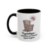 Mug Psychologue Humour – Tasse Fauteuil Cerveau Pensée – Cadeau  Thérapeute – Céramique 325 ml