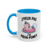 Mug Licorne Aqua-Poney – Tasse Humour J’peux Pas J’ai Aqua-Poney – Cadeau Fun Piscine