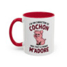 Mug J’ai un caractère de cochon – Tasse Céramique Humour Animal – Cadeau Drôle Original
