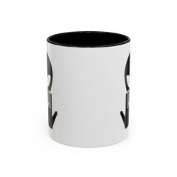 Mug Alien Signe JUL OVNI Style Rap Français Cadeau Original et Fun Noir Bleu Rouge