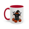 Mug Céramique Alien Sorcier Halloween – Tasse Citrouilles Fun 325ml – Cadeau Original Geek Café Noir