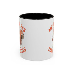 Mug Drôle Écureuil "Me casse pas les noisettes" – Tasse Humour Animal – Cadeau Original Homme Femme
