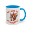 Mug Drôle Écureuil "Me casse pas les noisettes" – Tasse Humour Animal – Cadeau Original Homme Femme