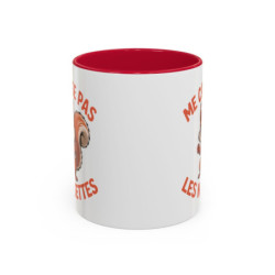 Mug Drôle Écureuil "Me casse pas les noisettes" – Tasse Humour Animal – Cadeau Original Homme Femme