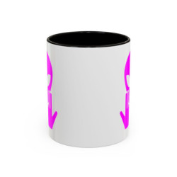 Teecustom Mug Alien Signe JUL OVNI Style Rap Rose Français Cadeau Original et Fun