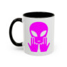 Teecustom Mug Alien Signe JUL OVNI Style Rap Rose Français Cadeau Original et Fun