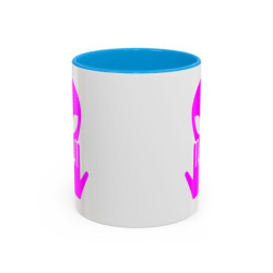 Teecustom Mug Alien Signe JUL OVNI Style Rap Rose Français Cadeau Original et Fun