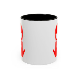 Teecustom Mug Alien Signe JUL OVNI Rouge Style Rap Français Cadeau Original et Fun