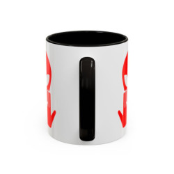 Teecustom Mug Alien Signe JUL OVNI Rouge Style Rap Français Cadeau Original et Fun