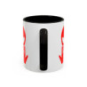 Teecustom Mug Alien Signe JUL OVNI Rouge Style Rap Français Cadeau Original et Fun