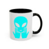 Teecustom Mug Alien Signe JUL Bleu OVNI Style Rap Français Cadeau Original et Fun