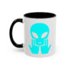 Teecustom Mug Alien Signe JUL Bleu OVNI Style Rap Français Cadeau Original et Fun