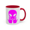 Teecustom Mug Alien Signe JUL OVNI Style Rap Rose Français Cadeau Original et Fun