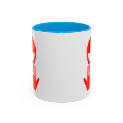 Teecustom Mug Alien Signe JUL OVNI Rouge Style Rap Français Cadeau Original et Fun