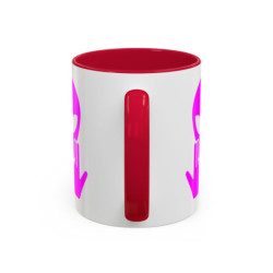 Teecustom Mug Alien Signe JUL OVNI Style Rap Rose Français Cadeau Original et Fun