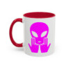 Teecustom Mug Alien Signe JUL OVNI Style Rap Rose Français Cadeau Original et Fun