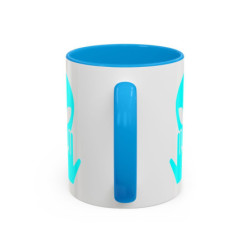 Teecustom Mug Alien Signe JUL Bleu OVNI Style Rap Français Cadeau Original et Fun