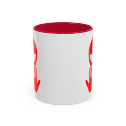 Teecustom Mug Alien Signe JUL OVNI Rouge Style Rap Français Cadeau Original et Fun