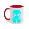 Teecustom Mug Alien Signe JUL Bleu OVNI Style Rap Français Cadeau Original et Fun