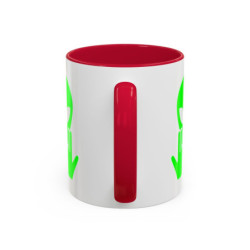Teecustom Mug Alien Signe JUL OVNI Vert Style Rap Français Cadeau Original et Fun Noir Bleu Rouge