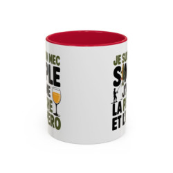 Mug “Je suis un mec simple, je pêche et l’apéro” – Tasse Céramique Humour Pêcheur – Cadeau Homme Fun