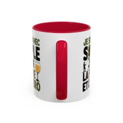 Mug “Je suis un mec simple, je pêche et l’apéro” – Tasse Céramique Humour Pêcheur – Cadeau Homme Fun