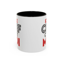 Mug “Ici le chef c’est moi” – Tasse Céramique Humour Cuisine – Cadeau Original Homme